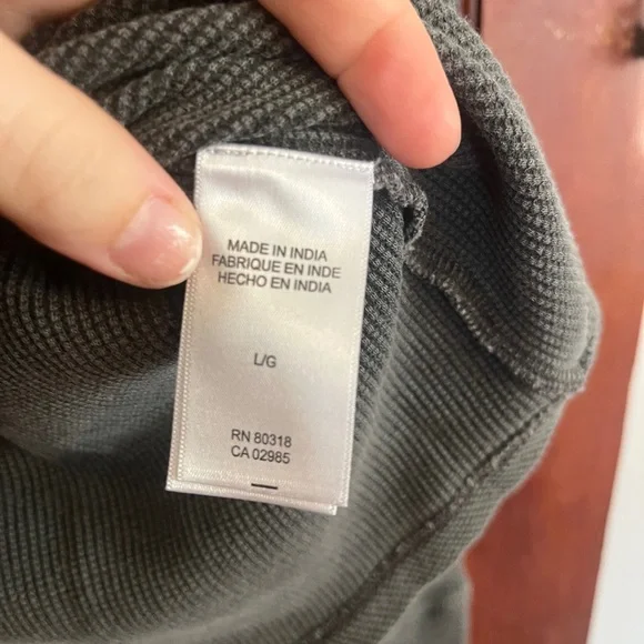 Lucky Brand Charcoal Lace-Accent Long Sleeve Top - Picture 4 of 10